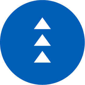 Core Values Discipleship icon with three triangles lined up vertically