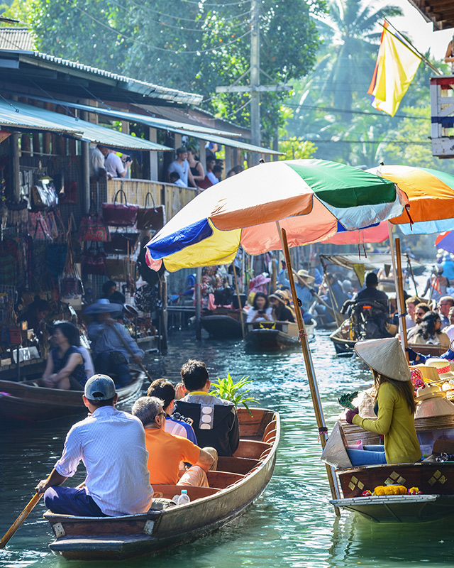 Indochina floating market