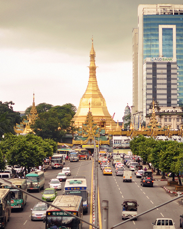 Indochina city traffic